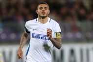 FLORENCE, ITALY - APRIL 22: Mauro Icardi of FC Internazionale in action during the Serie A match between ACF Fiorentina v FC Internazionale at Stadio Artemio Franchi on April 22, 2017 in Florence, Italy. (Photo by Gabriele Maltinti/Getty Images)